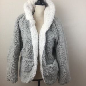 sweet rain fuzzy jacket